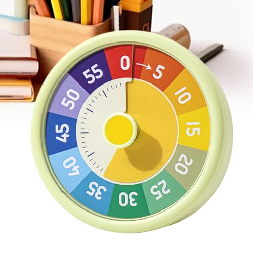 Huayeex Visueller Timer - Visuelle Uhr Regenbogen Design | 60 Minuten Wecker Countdown Zeitplan Für Zähneputzen Hausunterricht Sport Zeitmanagement von Huayeex