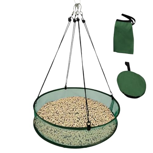 Huayeex Vogel Futter Fänger Tablett - Vogelfutterstation Auffangschale | Platzsparender Vogel Futterring Halter für Auffahrt Balkon Terrasse Huayeex Vogel Futter Fänger Tablett - Vogelfutterstation Auffangschale | Platzsparender Vogel Futterring Halter für Auffahrt Balkon Terrasse von Huayeex