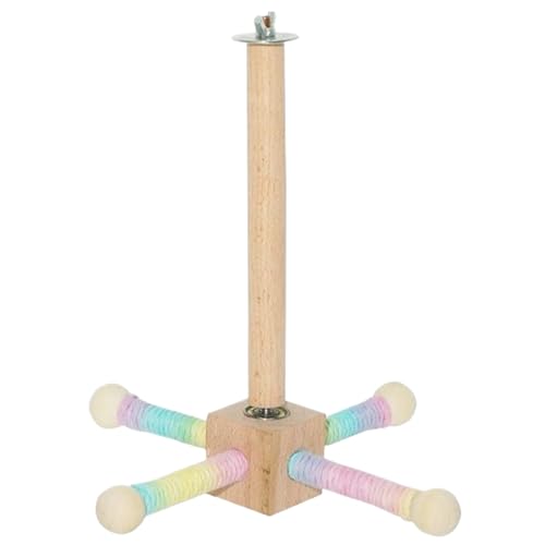 Huayeex Vogelständer Für Sittiche Und - Vogel Spielplatz,Halter Spielzeug Holz Gestell 360° Drehbar Für Außenbereich Und Innenbereich Huayeex Vogelständer Für Sittiche Und - Vogel Spielplatz,Halter Spielzeug Holz Gestell 360° Drehbar Für Außenbereich Und Innenbereich von Huayeex