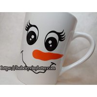 Schneemann Gesicht Vinyl Aufkleber von HubCityVinyl