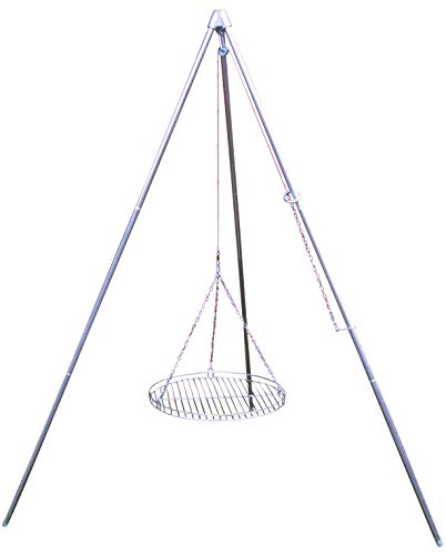 Dreibein Schwenkgrill mit Edelstahl Rost 50 cm von Huber Grillgeräte