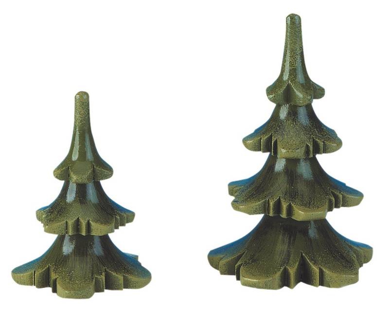 Hubrig Volkskunst GmbH Dekofigur Hubrig Volkskunst 'Sommerbaum - 2er Set 6cm / 8cm' von Hubrig Volkskunst GmbH