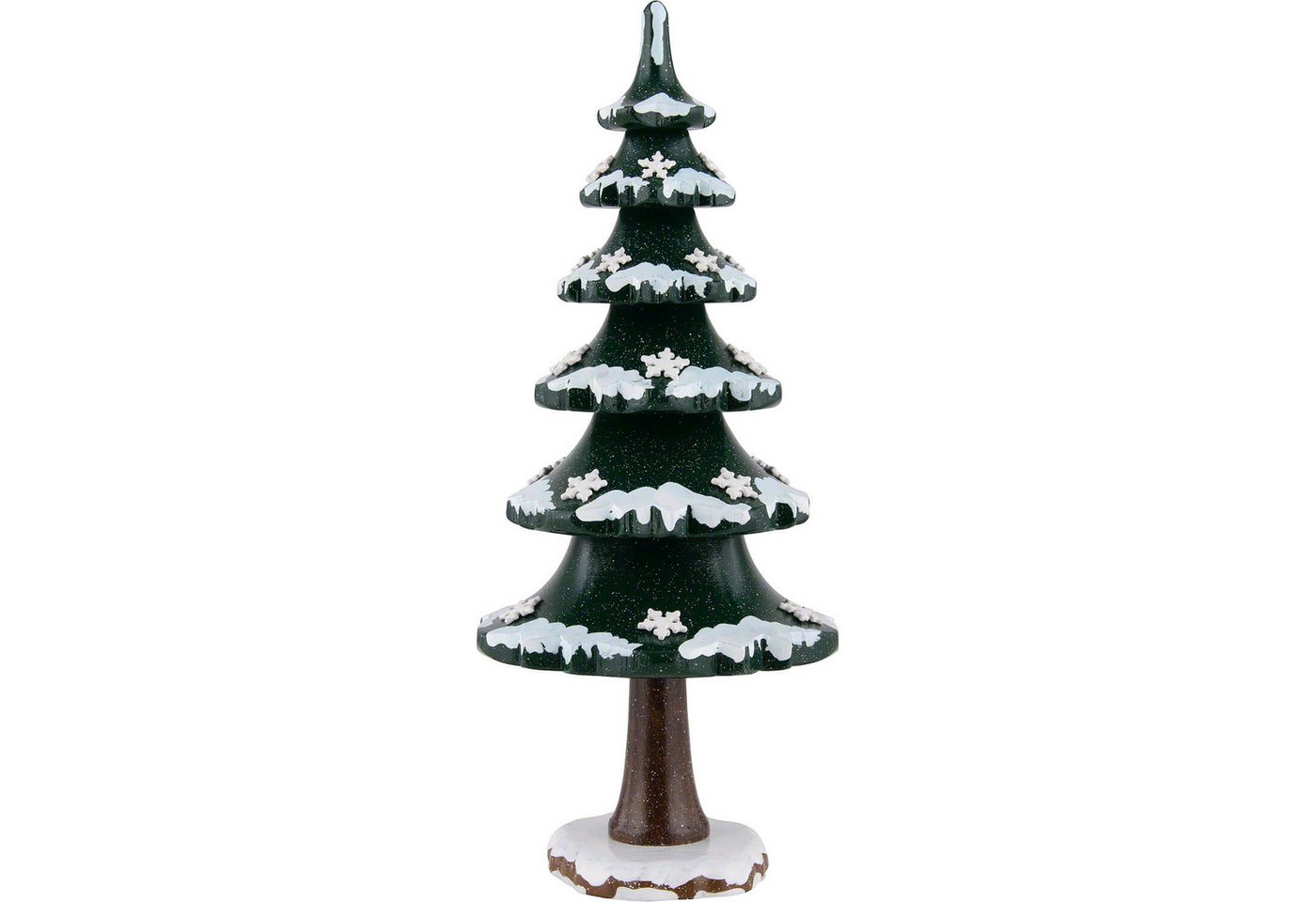 Hubrig Volkskunst GmbH Dekofigur Winterkinder Winterbaum mit Schneekristall (22cm) von Hubrig Volkskuns von Hubrig Volkskunst GmbH