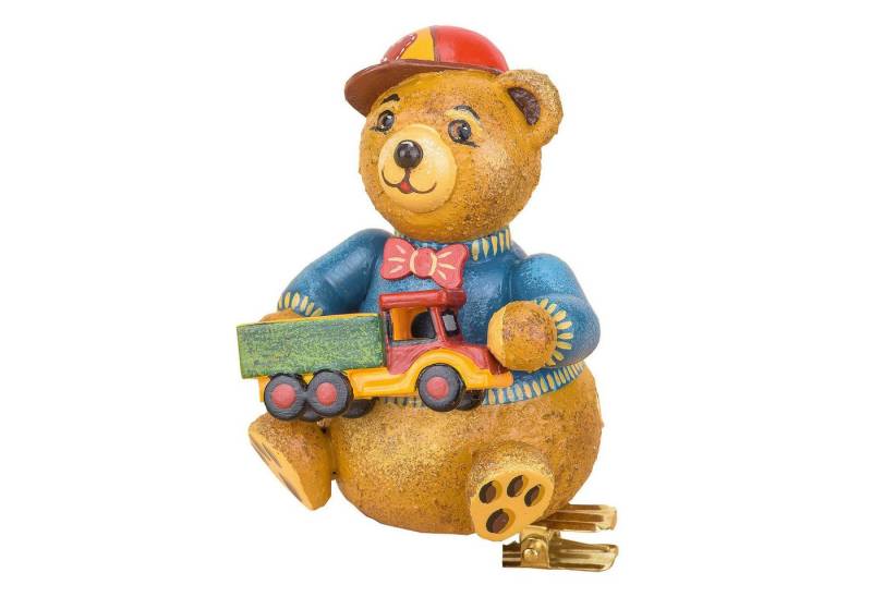 Hubrig Volkskunst GmbH Dekohänger Christbaumschmuck Baumclipser Teddy Leons Brummi (8cm) von Hubrig Volk von Hubrig Volkskunst GmbH