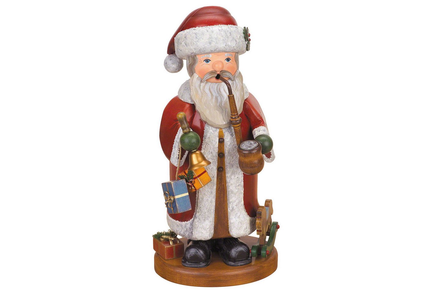 Hubrig Volkskunst GmbH Räuchermännchen Weihnachtsmann (35cm) Räuchermann von Hubrig Volkskunst von Hubrig Volkskunst GmbH