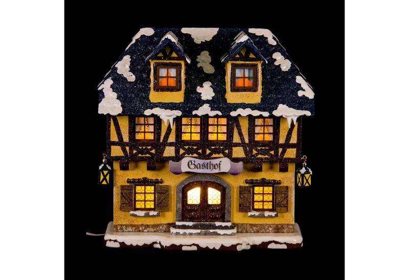 Hubrig Volkskunst GmbH Schwibbogen Winterhaus Gasthof (15cm) von Hubrig Volkskunst von Hubrig Volkskunst GmbH