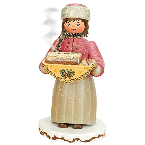 Hubrig-Volkskunst Räuchermann Räucherfrau Stollenmädchen, Höhe 20 cm von Hubrig Volkskunst GmbH