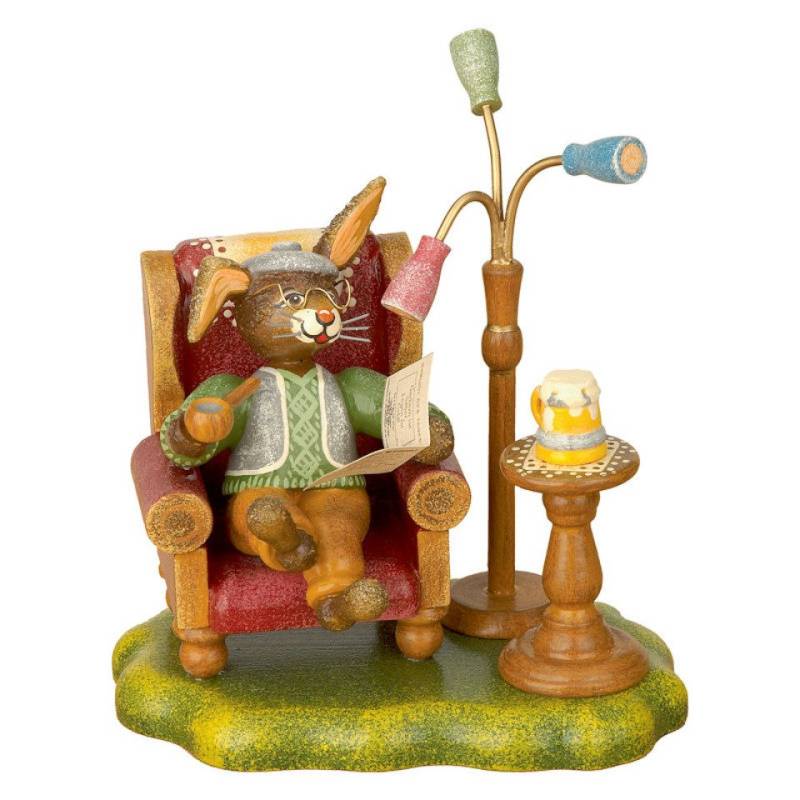 Hubrig Volkskunst Zschorlau Erzgebirge Osterhase Hubrig Hasenopa von Hubrig Volkskunst Zschorlau Erzgebirge