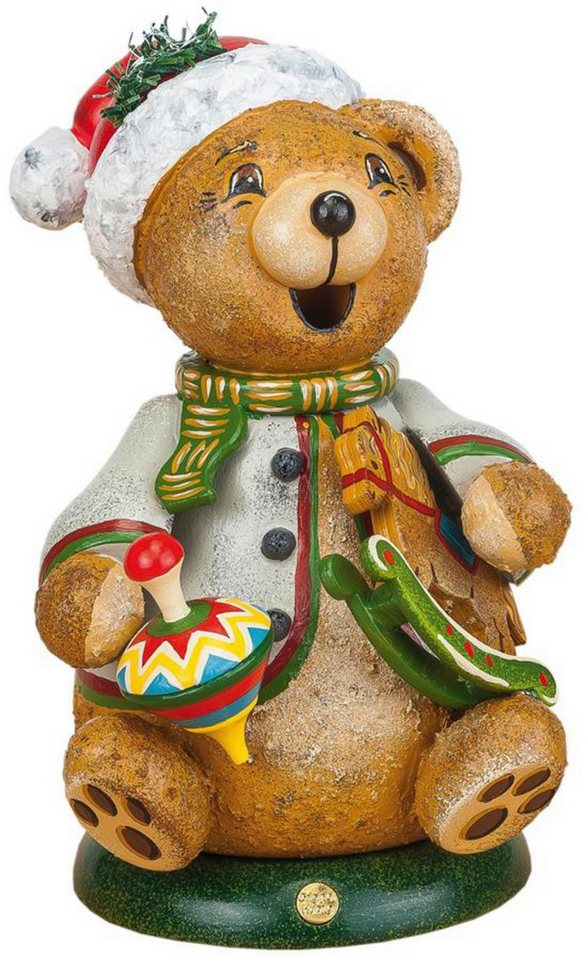 Hubrig Volkskunst Zschorlau Erzgebirge Räuchermännchen Hubrig Räuchermann Wichtel Teddys Schaukelpferd, (1 St), Handarbeit aus dem Erzgebirge von Hubrig Volkskunst Zschorlau Erzgebirge