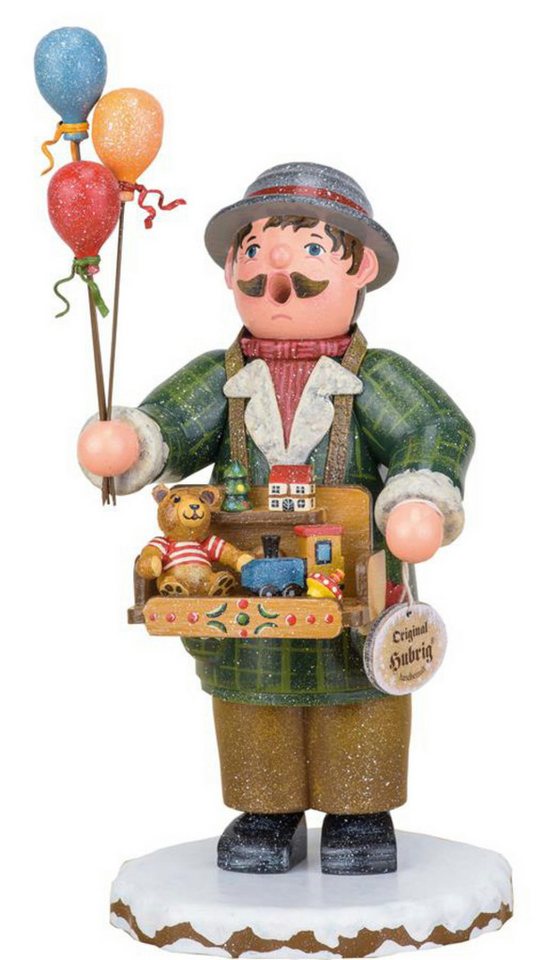 Hubrig Volkskunst Zschorlau Erzgebirge Räuchermännchen Hubrig Räuchermann Spielzeughändler, (1 St), Handarbeit aus dem Erzgebirge Hubrig Volkskunst Zschorlau Erzgebirge Räuchermännchen Hubrig Räuchermann Spielzeughändler, (1 St), Handarbeit aus dem Erzgebirge von Hubrig Volkskunst Zschorlau Erzgebirge