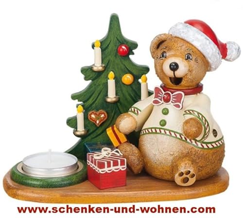 Hubrig - Räucherteddy`s Teelichthalter von Hubrig Volkskunst