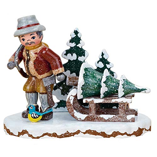 Hubrig Winterkinder Christbaumdieb, 9x8cm, Holzfigur, Mehrfarbig von Hubrig Volkskunst GmbH