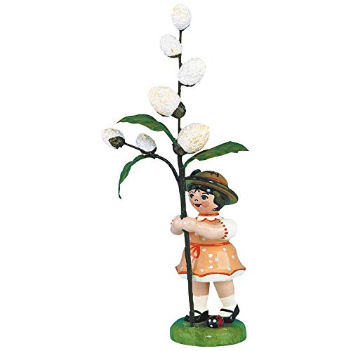 Kleine Figuren & Miniaturen Blumenkind Mädchen mit Maikätzchen 2. Auflage - 11cm - Hubrig Volkskunst von Hubrig Volkskunst