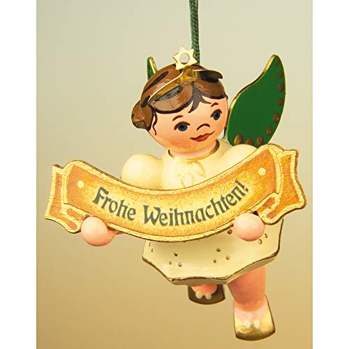Christbaumschmuck Christbaumschmuck Engel Frohe Weihnacht - 6cm - Hubrig Volkskunst Christbaumschmuck Christbaumschmuck Engel Frohe Weihnacht - 6cm - Hubrig Volkskunst von Hubrig Volkskunst GmbH