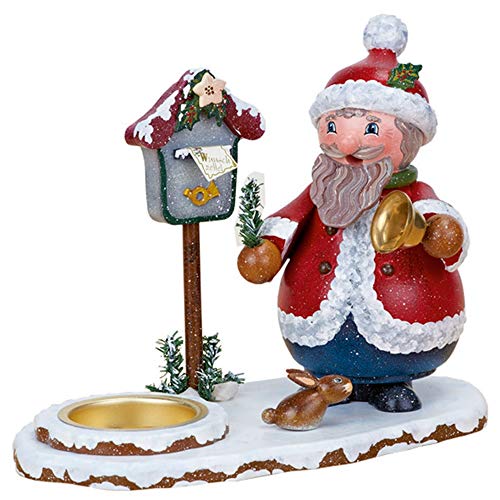 Hubrig Neuheit 2013 - Räucherwichtel Weihnachtswichtel mit Teelicht, 16cm x 15cm, Erzgebirge von Hubrig