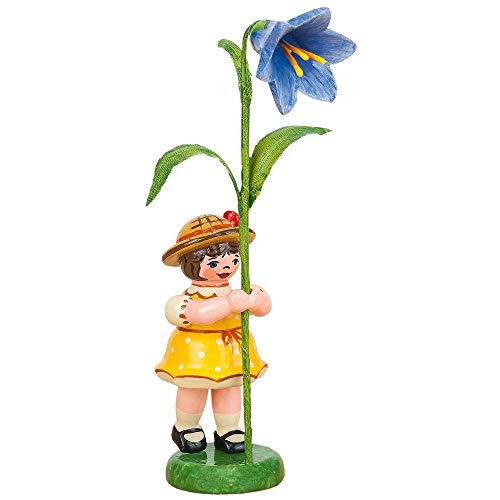 Hubrig Neuheit 2015 - Blumenkind Blumenmädchen Blauglöckchen - 11cm Erzgebirge von Hubrig Volkskunst