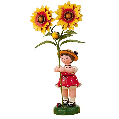 Hubrig Volkskunst Blumenkinder Blumenmädchen mit Kokardenblume * Höhe 24 cm von Hubrig Volkskunst GmbH