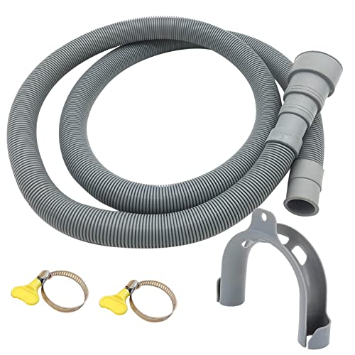 Ablaufschlauch für Waschmaschinen Universelle flexible Waschschläuche Verdickte Ablaufschlauchverlängerung mit Klemme mit 20 mm 24 mm 30 mm 38 mm Trimmschnittstellen von Hudhowks