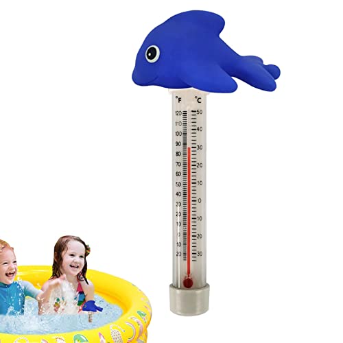 Schwimmendes Schwimmbad Thermometer Badethermometer baby pool thermometer Solar Pool Thermometer Mit dünnem Seil, bruchfest, niedlich, sinkendes Pool Thermometer für Zuhause von Hudhowks