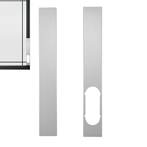 Trockner-Lüftungsfenster-Kit Fensterabdichtung für mobile Klimageräte Vertikale Klimaanlage Fenstereinheit Verstellbare Dichtung AC-Fenster-Lüftungsanschluss für Abluftschlauch für Kanalisation von Hudhowks