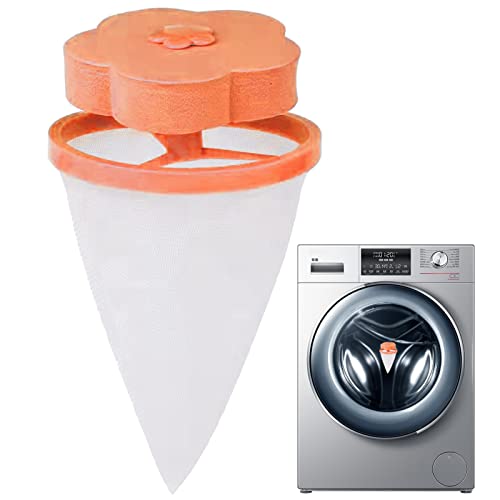 laundry pet hair catcher Haarsammler für Waschmaschine Kegelförmiger Waschmaschinen Reinigungs Haarfilter Anti Wicklungs Wäschenetzbeutel langlebiger Flusensammler für Heimwäsche für Haustierpelz von Hudhowks