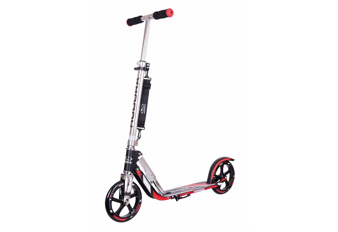 Hudora Scooter 14724/01 Big Wheel Scooter 205, schw. / rot von Hudora