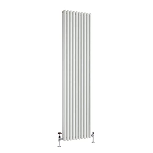 Hudson Reed Esme - Gliederheizkörper 1800mm x 450mm in Weiß von Hudson Reed