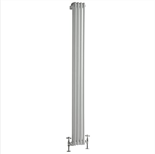 Hudson Reed Regent - Gliederheizkörper 1800mm x 200mm in Weiß von Hudson Reed