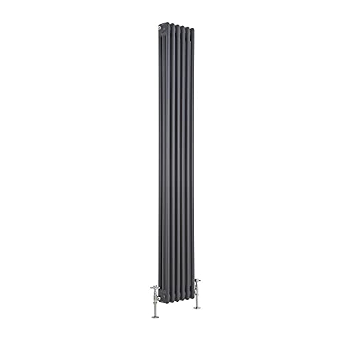 Hudson Reed Regent - Gliederheizkörper 1800mm x 290mm in Anthrazit von Hudson Reed