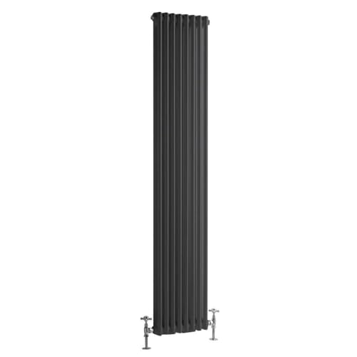 Hudson Reed Regent - Gliederheizkörper 1800mm x 380mm in Anthrazit von Hudson Reed