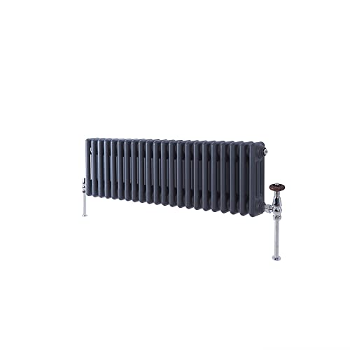 Hudson Reed Regent - Gliederheizkörper 300mm x 1010mm in Anthrazit von Hudson Reed