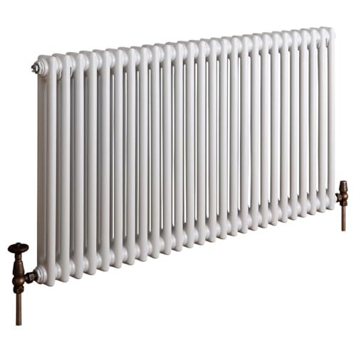 Hudson Reed Regent - Gliederheizkörper 600mm x 1190mm in Weiß von Hudson Reed