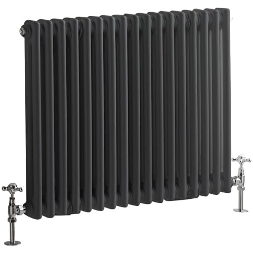 Hudson Reed Regent - Gliederheizkörper 600mm x 785mm in Anthrazit von Hudson Reed