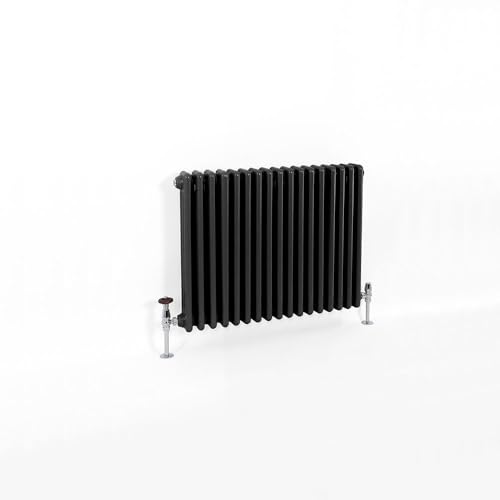 Hudson Reed Regent - Gliederheizkörper 600mm x 785mm in Schwarz von Hudson Reed