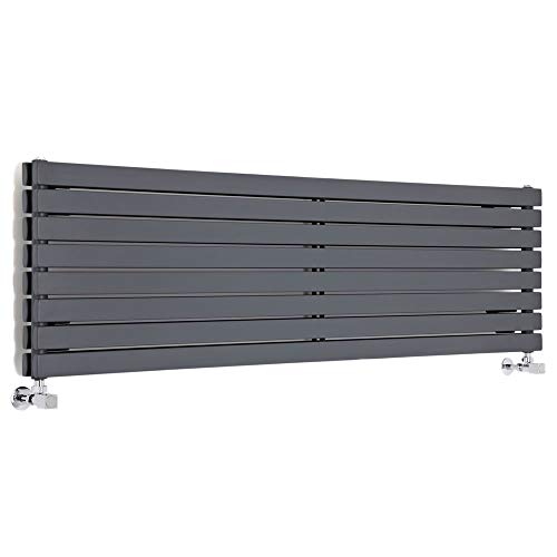 Hudson Reed Sloane - Design Heizkörper 472mm x 1780mm in Anthrazit von Hudson Reed