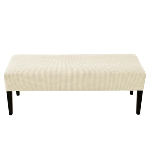 Hueborne Jacquard-Schonbezug for Klavierbänke – Stretch-Polsterbezug for Lange Bänke, Dicker, Solider Sitzschutz for Wohnzimmer Und Esszimmer(Beige) von Hueborne