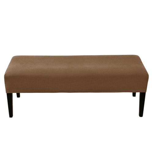 Hueborne Jacquard-Schonbezug for Klavierbänke – Stretch-Polsterbezug for Lange Bänke, Dicker, Solider Sitzschutz for Wohnzimmer Und Esszimmer(Dark Coffee) von Hueborne