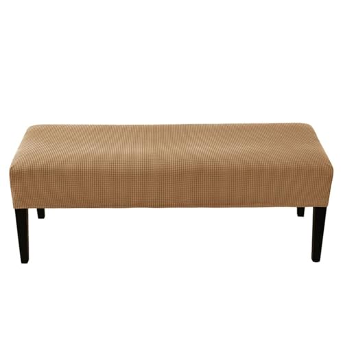 Hueborne Jacquard-Schonbezug for Klavierbänke – Stretch-Polsterbezug for Lange Bänke, Dicker, Solider Sitzschutz for Wohnzimmer Und Esszimmer(Light Coffee) von Hueborne