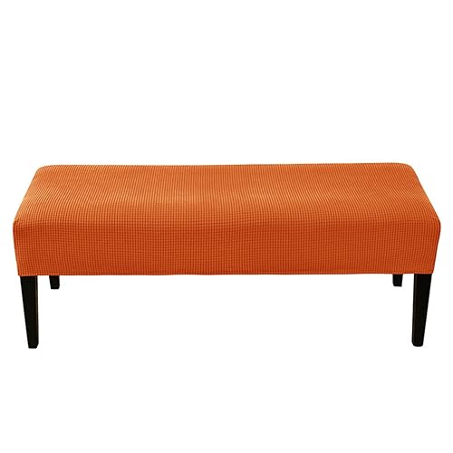 Hueborne Jacquard-Schonbezug for Klavierbänke – Stretch-Polsterbezug for Lange Bänke, Dicker, Solider Sitzschutz for Wohnzimmer Und Esszimmer(Orange) von Hueborne