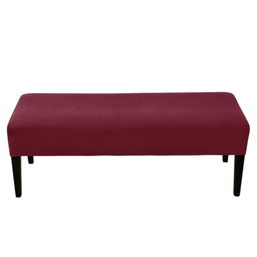 Hueborne Jacquard-Schonbezug for Klavierbänke – Stretch-Polsterbezug for Lange Bänke, Dicker, Solider Sitzschutz for Wohnzimmer Und Esszimmer(Red Wine) von Hueborne