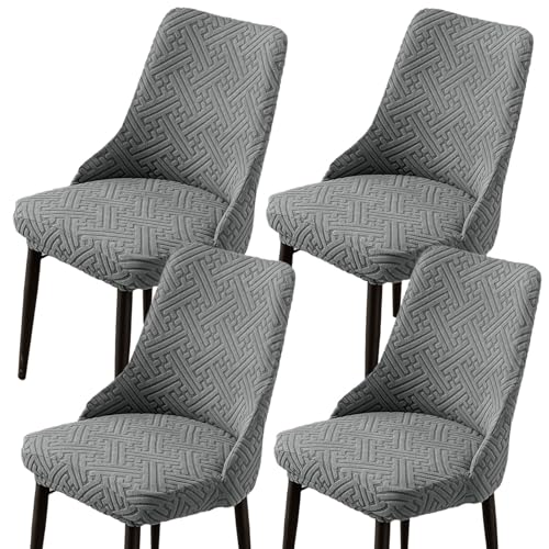 Hueborne Stretch-Stuhlhusse (4er-Set) for Relaxsessel, Waschbarer Dunkelblauer Bezug (ohne Stuhl)(Gray) von Hueborne