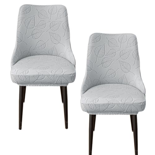 Hueborne Stuhlhusse for die Rückenlehne, elastischer Esszimmerstuhlbezug, geeignet for Banketthotels zu Hause(Light Gray) von Hueborne