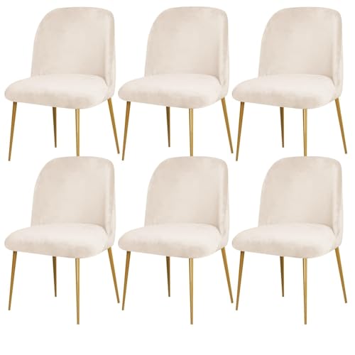 Samtbezüge for Esszimmerstühle Mit Gebogener Rückenlehne, 2er-Set, Dehnbare Schonbezüge Mit Runder Rückenlehne, Mid-Century Modern Akzent-Stuhlbezüge for Esszimmersitze Ohne Armlehnen(Beige,6PCS) Samtbezüge for Esszimmerstühle Mit Gebogener Rückenlehne, 2er-Set, Dehnbare Schonbezüge Mit Runder Rückenlehne, Mid-Century Modern Akzent-Stuhlbezüge for Esszimmersitze Ohne Armlehnen(Beige,6PCS) von Hueborne