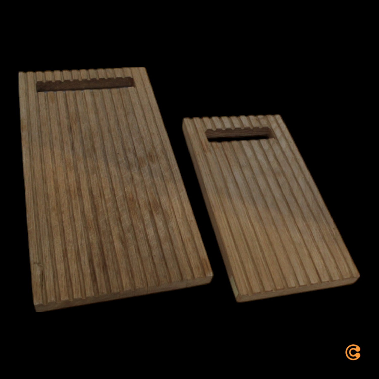 Hübsch Interior Alley Schneidebretter Küchenbrett Eiche Set 2er Küchenzubehör B-Ware Hübsch Interior Alley Schneidebretter Küchenbrett Eiche Set 2er Küchenzubehör B-Ware von Hübsch Interior