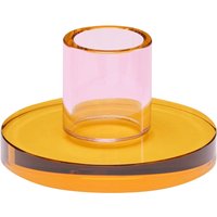 Hübsch Interior - Astra Kerzenhalter small, rosa / orange von Hübsch Interior
