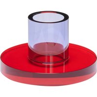 Hübsch Interior - Astra Kerzenhalter small, rot / lila von Hübsch Interior