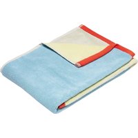Hübsch Interior - Block Handtuch, small, hellblau / gelb / grau von Hübsch Interior