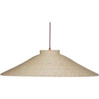 Hübsch Interior - Chand Pendelleuchte, H 21 x Ø 80 cm, rattan von Hübsch Interior