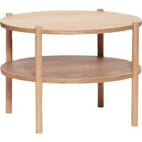 Hübsch Interior - Runder Couchtisch mit Ablage, Ø 60 cm / Eiche von Hübsch Interior