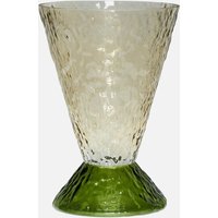 Hübsch Abyss Vase - Dark Green/Brown von Hübsch